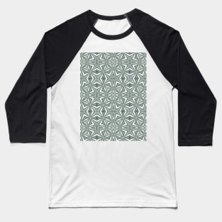 Delicate green and white pattern. Baseball T-Shirt